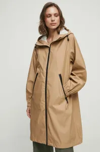 Nepremokavý kabát Medicine dámsky, béžová farba, prechodný, oversize
