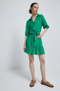 Šaty Medicine zelená farba, mini, áčkový strih #8612562