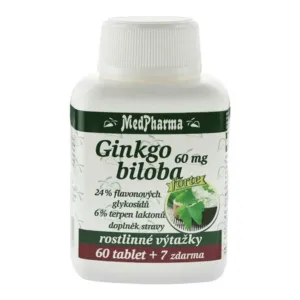 MedPharma Ginkgo biloba 60 mg Forte 60 tbl. + 7 tbl. ZD ARMA