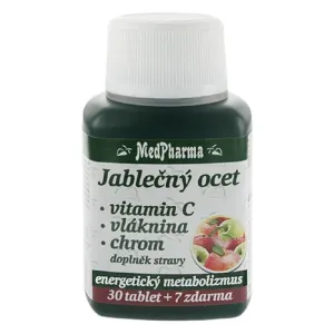 MedPharma Jablčný ocot + vitamín C + vláknina + chróm 30 tbl. + 7 tbl. ZD ARMA