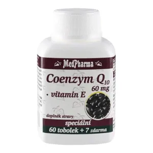 MedPharma KOENZÝM Q10 60 mg + Vitamín E cps 60+7 zadarmo (67 ks)