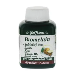 MedPharma Bromelain 300 mg + jablčný ocot + lecitín + kelp + vitamín B6 60 tbl. + 7 tbl. ZD ARMA
