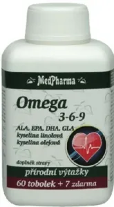 MedPharma Omega 3-6-9 60 tob. + 7 tob. ZDARMA