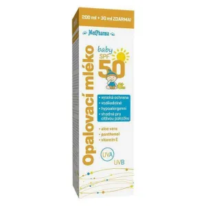 MedPharma Opalovacie mlieko SPF50 Baby ochranné opaľovacie mlieko pre deti 230 ml