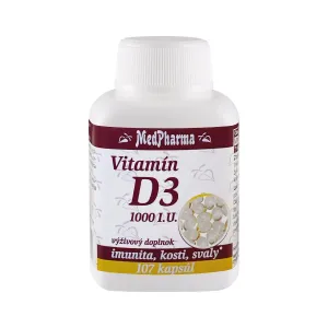 MedPharma Vitamín D3 1000 I.U. cps 1x107 ks