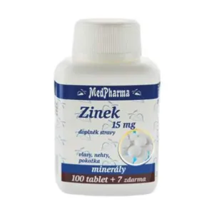MedPharma ZINOK 15 mg tbl 100+7 zadarmo (107 ks)