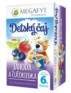 MEGAFYT Detský čaj JAHODA A ČUČORIEDKA inov.2015, ovocný čaj, 20x2 g (40 g)