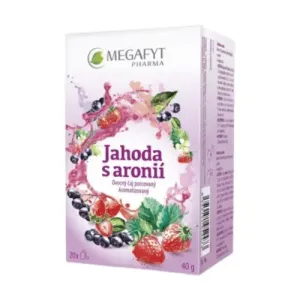 MEGAFYT Jahoda s aróniou ovocný čaj porciovaný 20x2 g (40 g) #144909