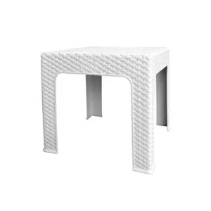 MEGA PLAST Stôl záhradný BISTRO, biely 48 cm