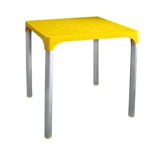 MEGAPLAST VIVA 72 × 72 × 72 cm, AL nohy, žltý