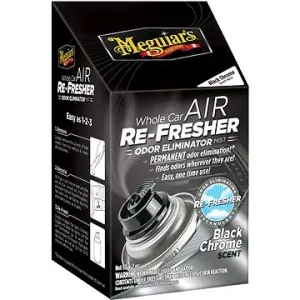 Meguiar's Air Re-Fresher Čistič klimatizácie – Pohlcovač pachov a osviežovač vône – Black Chrome Scent