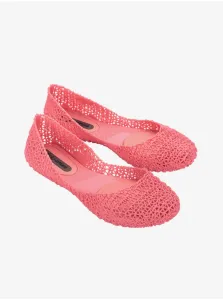 Ružové trblietavé baleríny Melissa Campana Papel #650801