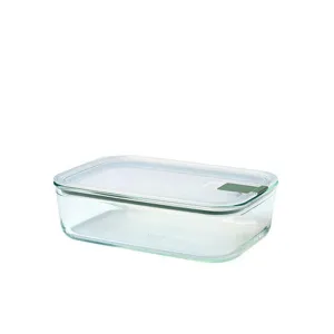 Mepal EasyClip sklenený úložný box na potraviny farba Nordic Sage 1500 ml