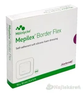 Mepilex Border Flex, samolepivé krytie zo silikónu (10x10 cm), 5ks