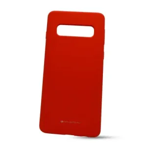 Puzdro Mercury Silicone TPU Samsung Galaxy S10 G973 - červené