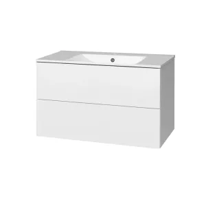 MEREO - Aira, kúpeľňová skrinka s keramickým umývadlom 101 cm, biela CN712 #6552298