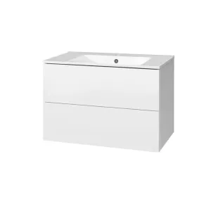 MEREO - Aira, kúpeľňová skrinka s keramickým umývadlom 81 cm, biela CN711 #6552273