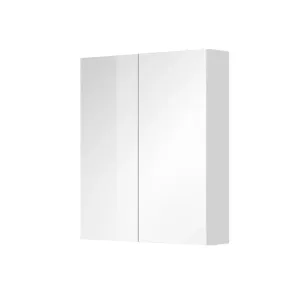 MEREO - Aira, Mailo, Opto, Bino, Vigo kúpeľňová galerka 60 cm, zrkadlová skrinka, biela CN716GB