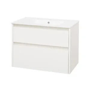 MEREO - Opto, kúpeľňová skrinka s keramickým umývadlom 81cm, biela CN911 #6553874