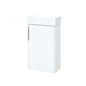 MEREO - Vigo, kúpeľňová skrinka s keramickým umývadlom, 41 cm, bílá CN340 #6554992