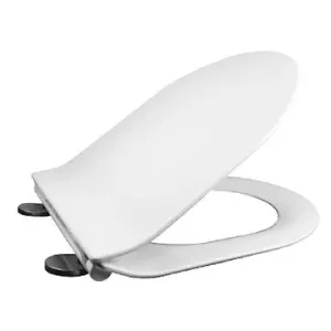 Mereo, Samozatváracie WC sedátko slim, duroplast, biele, s odnímateľnými pánty CLICK CSS116 CSS116