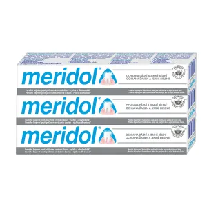Meridol Zubná pasta Gum Protection & Gentle White na ochranu ďasien a jemné bielenie 3 x 75 ml