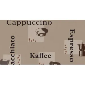Gumený obrus Cappuccino karamel 385-9008 140 cm. Tovar na mieru