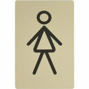 Označenie WC dáma platina