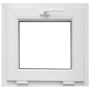 Okno sklopné 56,5x53,5cm/biele