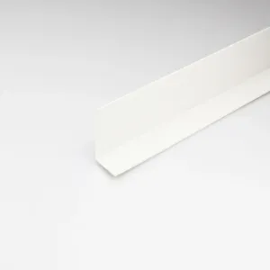 Profil uholníkový biely satén 20x20x2000