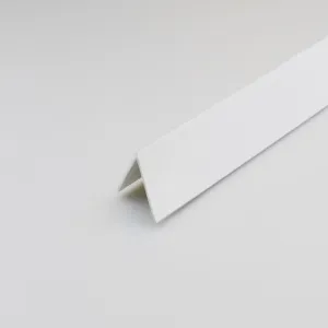 Profil uholníkový biely satén 30x30x1000