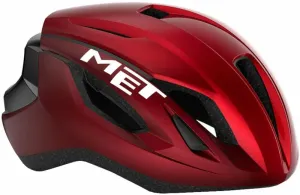 MET Strale Black Red Metallic/Glossy M (56-58 cm) Prilba na bicykel