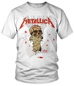 Metallica tričko One Landmine Biela L