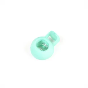 Plastová brzdička guľatá 9 mm pastelovozelená - balenie 10ks