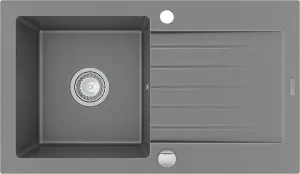 MEXEN MEXEN - Pablo granitový drez 1 s odkvapkávačom 752x436 mm, sivá 6510751010-71