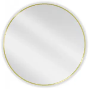 MEXEN - Loft zrkadlo 85 cm, zlatý rám 9850-085-085-000-50