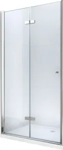 MEXEN - Lima sprchové dvere zalamovacie 60, transparent, chróm sa stenovým profilom 856-060-000-01-00