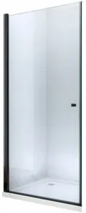 MEXEN - Pretoria Sprchové dvere krídlové 70, transparent, čierna sa stenovým profilom 852-070-000-70-00 #2246722