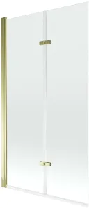 MEXEN - Castor vaňová zástena 2-krídlo 100x150 cm, transparent, zlato 892-100-002-50-00