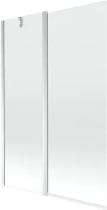 MEXEN - Flip vaňová zástena 1-krídlo 120x150 cm, transparent, chróm 894-120-101-01-00