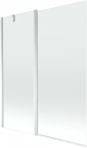 MEXEN - Flip vaňová zástena 1-krídlo 140x150 cm, transparent, chróm 894-140-101-01-00