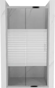 MEXEN - Apia posuvné sprchové dvere 110 cm dekor, chróm 845-110-000-01-20