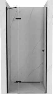 MEXEN - ROMA krídlové dvere 120x190 cm 6mm, čierne, transparent so stenovým profilom 854-120-000-70-00 #1594508