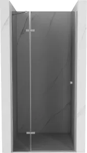 MEXEN - ROMA krídlové dvere 100x190 cm 6mm, chróm, grafit sa stenovým profilom 854-100-000-01-40 #1599374