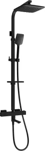 MEXEN/S - CQ62 vaňový stĺp s termostatickou batériou, čierna 779106295-70