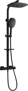 MEXEN/S - CQ22 sprchový stĺp s termostatickou batériou čierna 772502295-70
