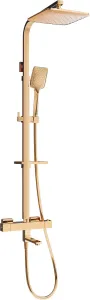 MEXEN/S - CQ62 vaňový stĺp s termostatickou batériou, ružové zlato 779106295-60