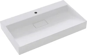 MEXEN - Ava umývadlo na dosku liaty mramor 1/O 120 x 46 cm, biela 23011201