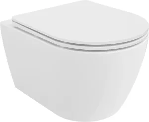 MEXEN/S - Carmen Závesná WC misa vrátane sedátka s slow-slim, duroplast, biela 30880300