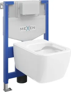 MEXEN/S - WC predstenová inštalačná sada Fenix XS-F s misou WC Margo, biela 6803342XX00